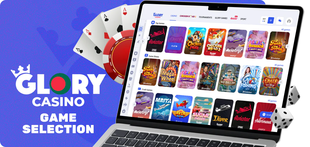 Top game selection for Bangladeshi players at Glory Casino